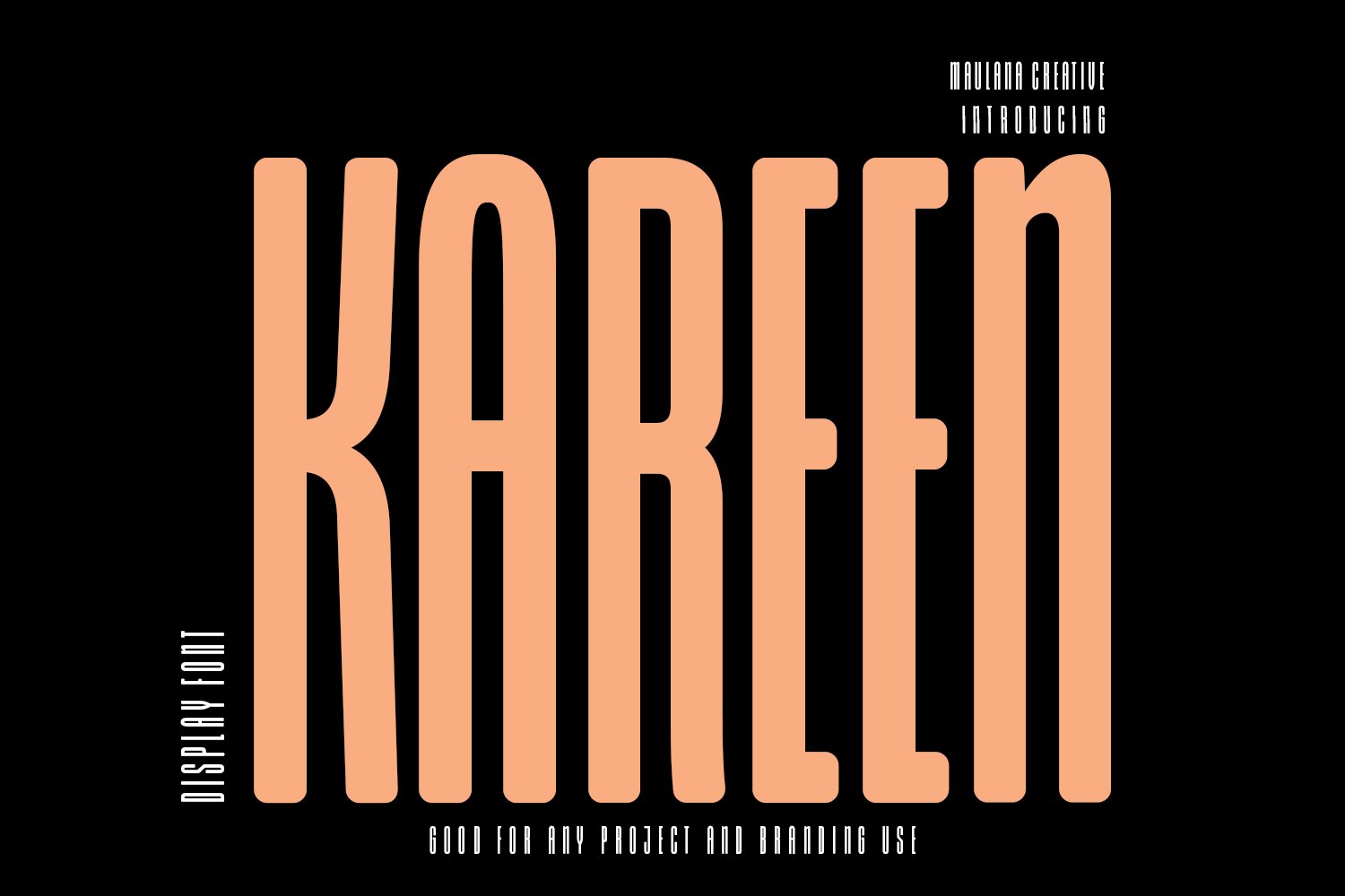 Kareen Sans Serif Display Font cover image.