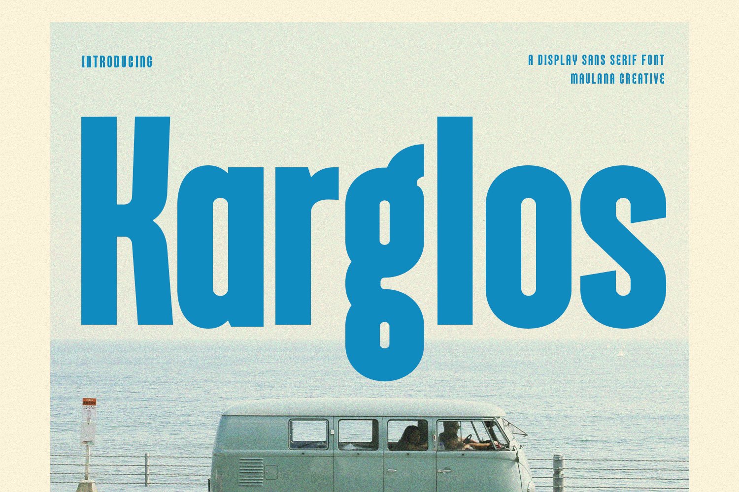 Karglos Sans Display Font cover image.