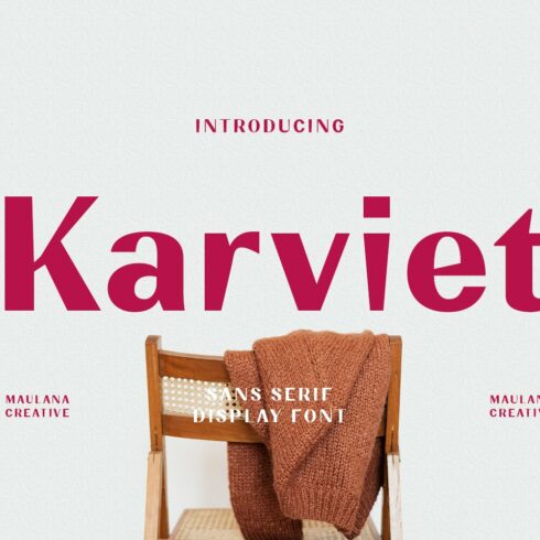 Karviet Sans Serif Display Fontcover image.