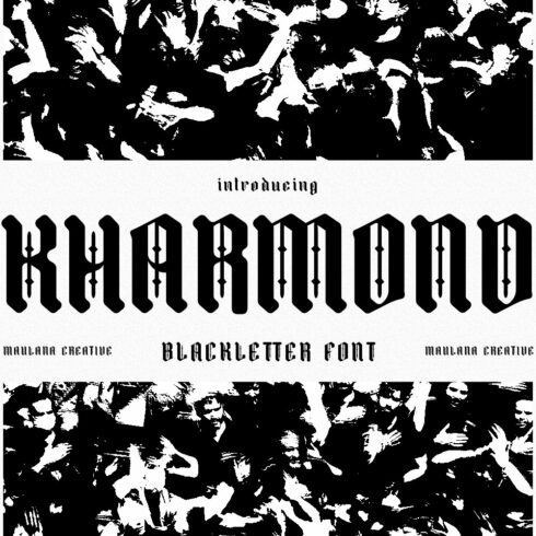 Kharmond Blackletter Font cover image.