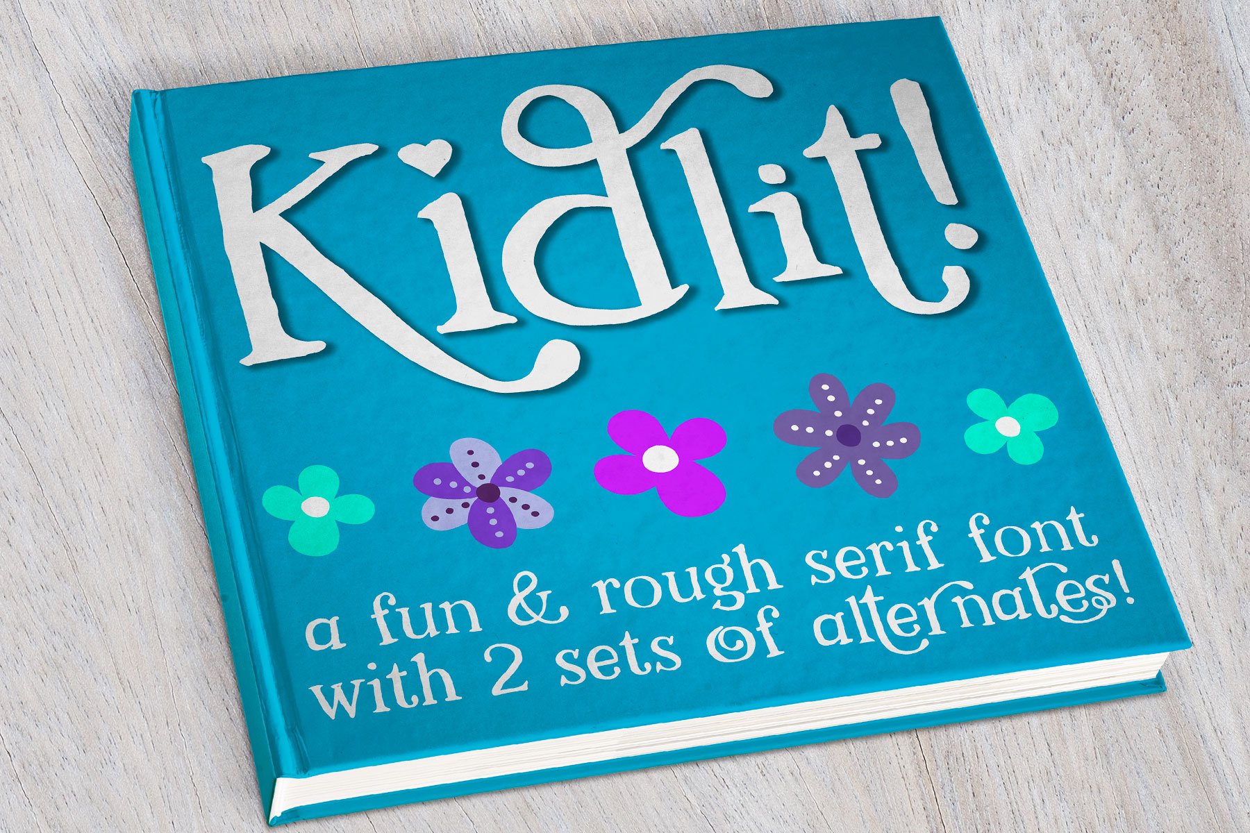 Kidlit: a fun serif font! cover image.