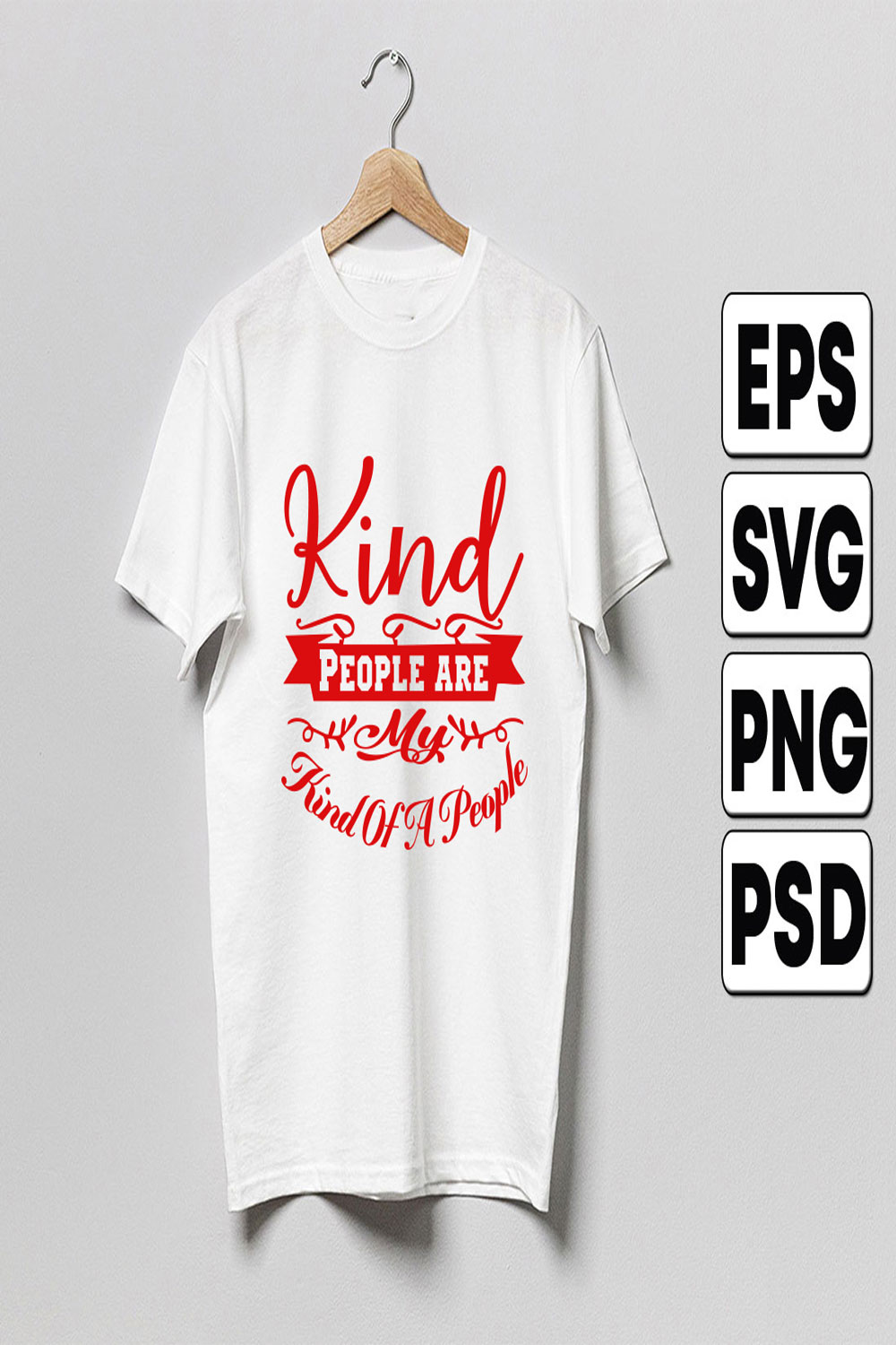 Kind People Are my kind of a people pinterest preview image.