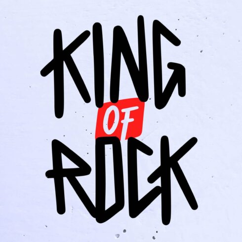 King of Rock Heavy Metal Font cover image.