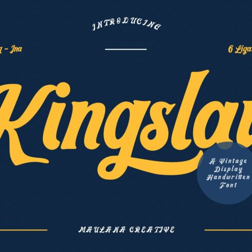 Kingslaw Vintage Display Handwritten cover image.