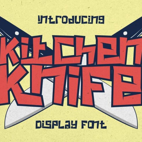 Kitchen Knife - Display Font cover image.