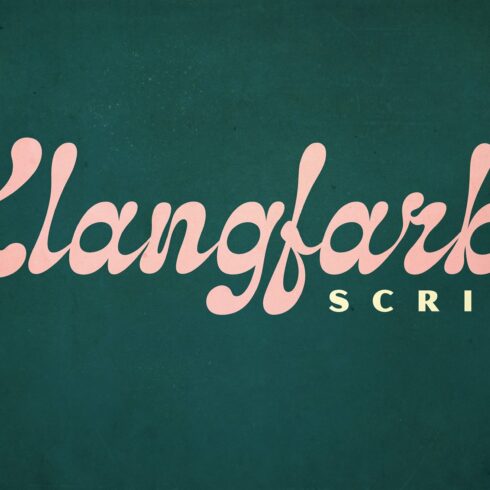 Klangfarbe Script Font cover image.