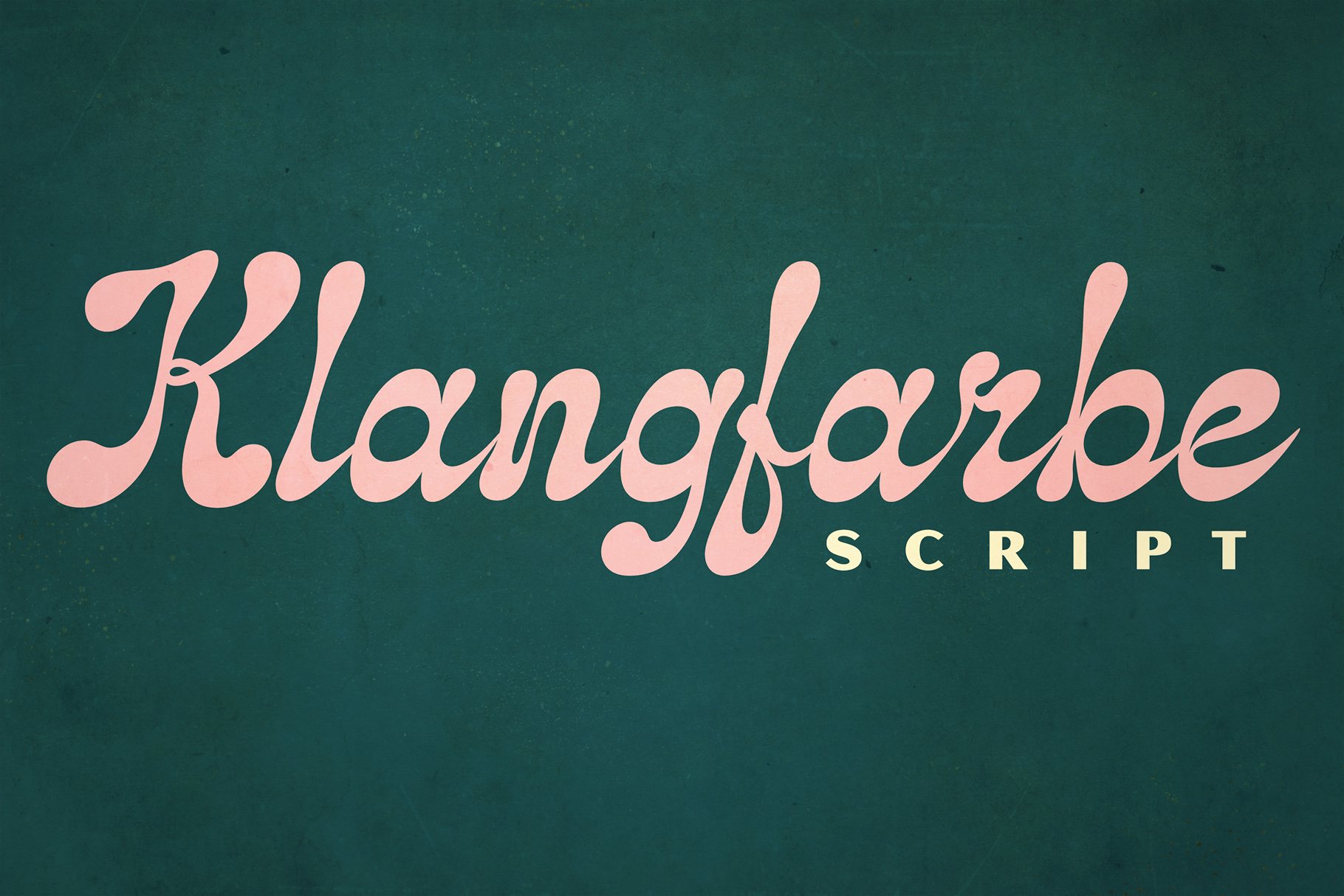 Klangfarbe Script Font cover image.