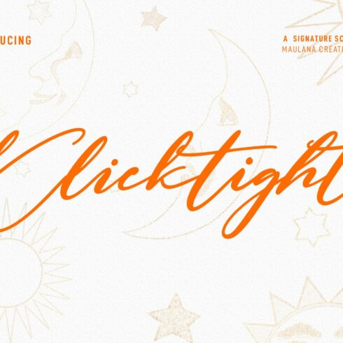 Klicktights Script Font cover image.