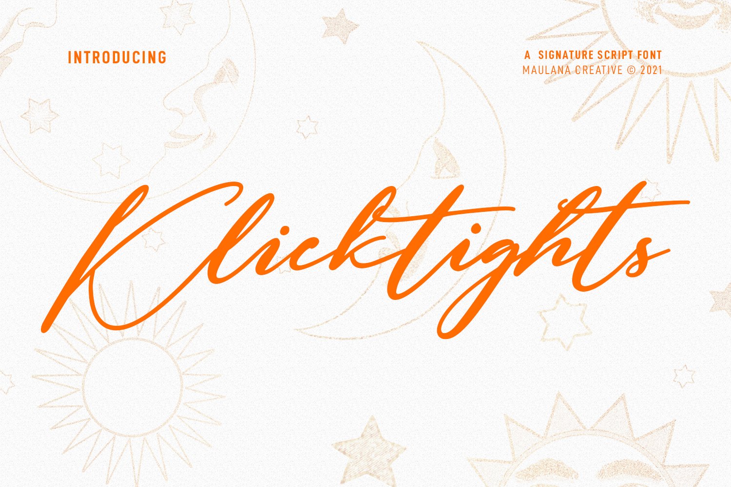 Klicktights Script Font cover image.