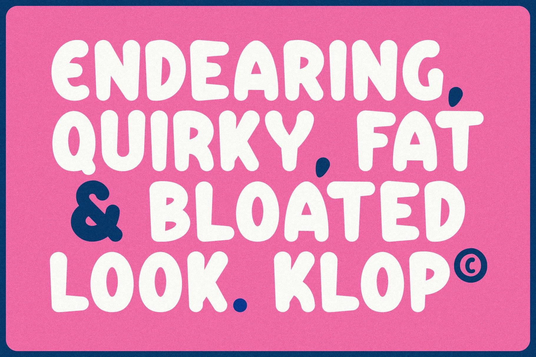 Klop - Friendly Rounded Font preview image.