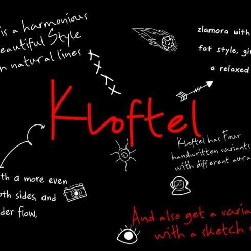ZT Kloftel - Handwritten Font cover image.