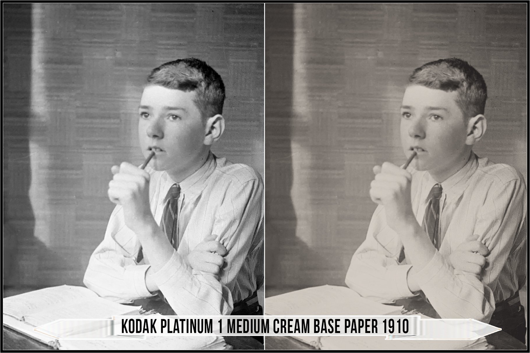 kodak platinum 1 medium cream base paper 1910 300