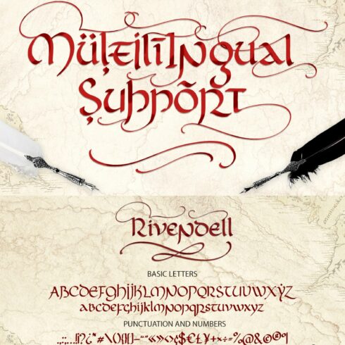 Rivendell. The full of magic font. cover image.