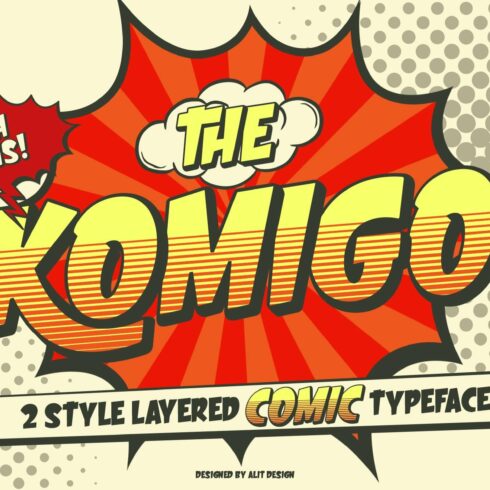 Komigo Comic Font cover image.