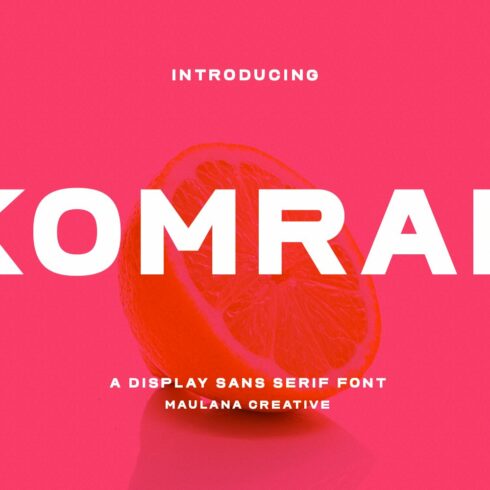 Komrad Sans Display Font cover image.