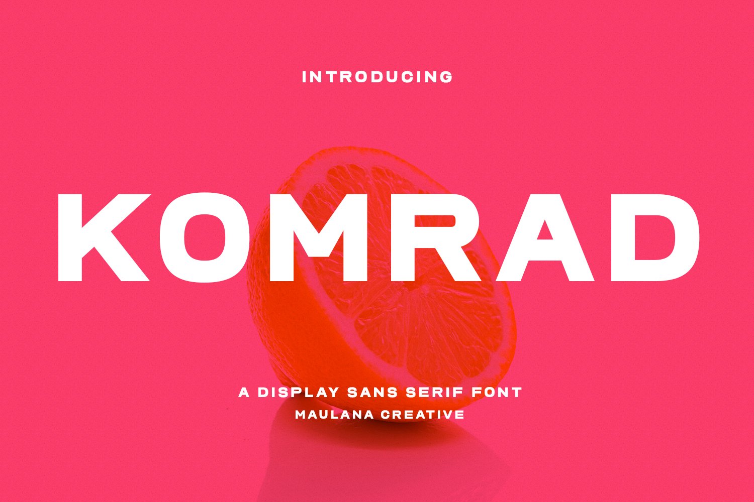 Komrad Sans Display Font cover image.