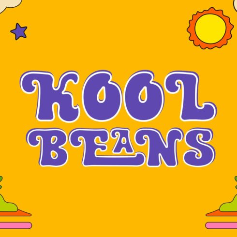 Kool Beans - Groovy Display Typeface cover image.