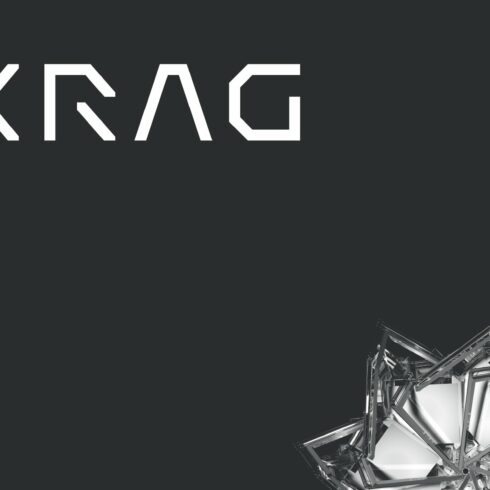 Krag Futuristic Tech Font cover image.