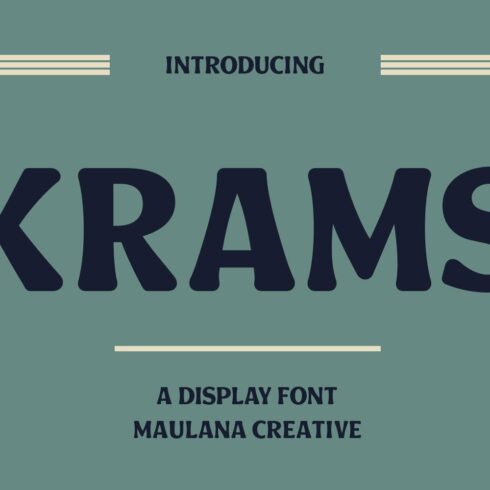 Krams Decorative Display Fontcover image.