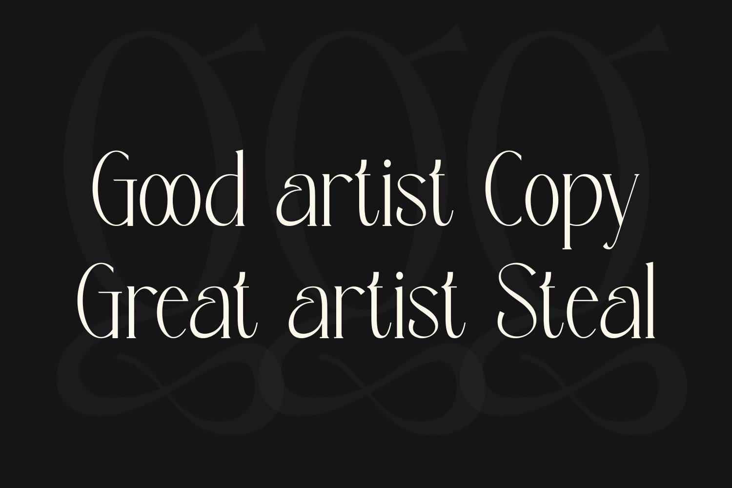 Kreigart Luxury Display Serif Font preview image.