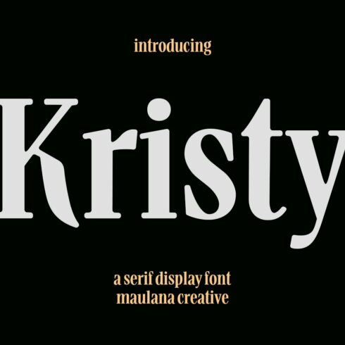 Kristy Serif Display Font cover image.