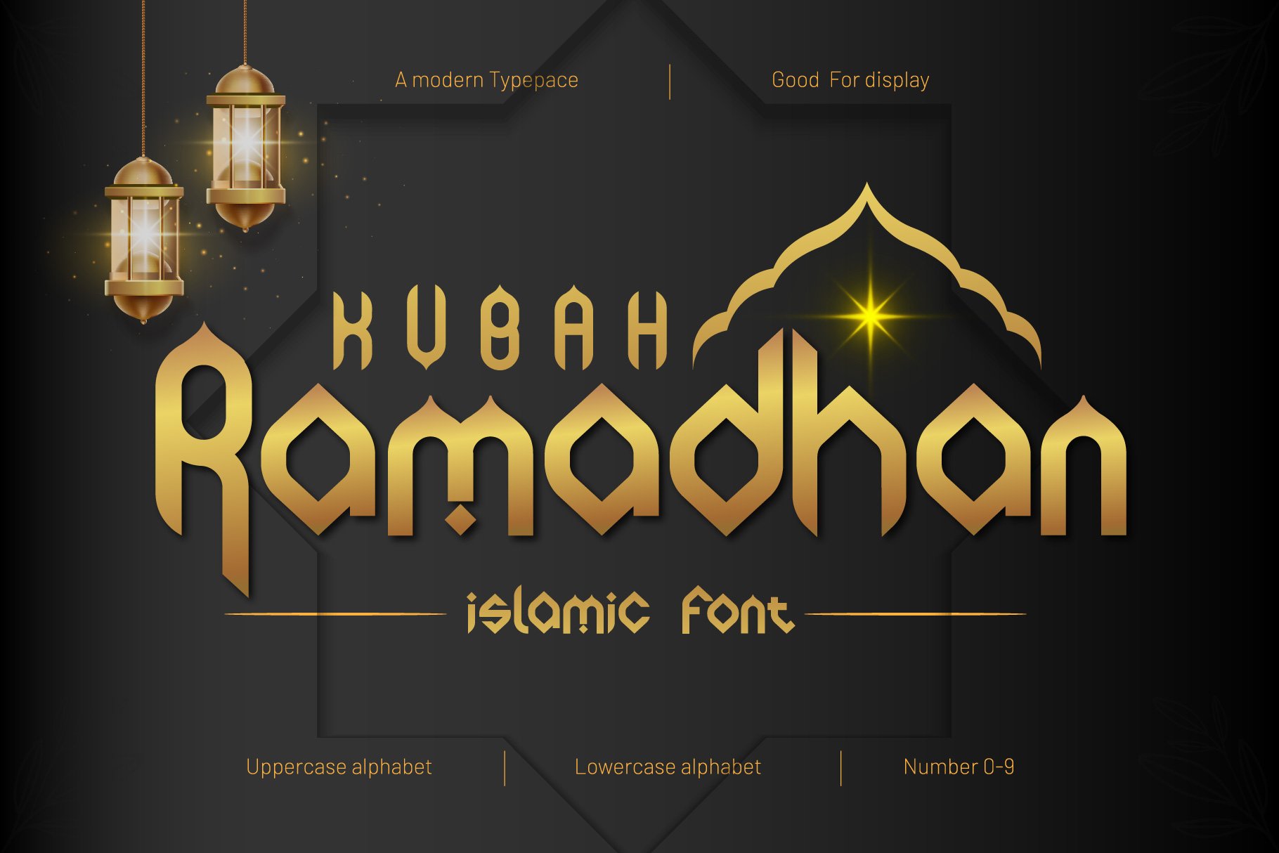 Kubah Ramadhan - Islamic Font cover image.