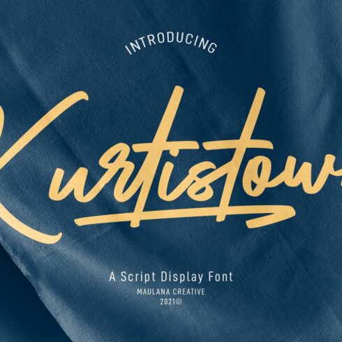 Kurtistown Script Font cover image.