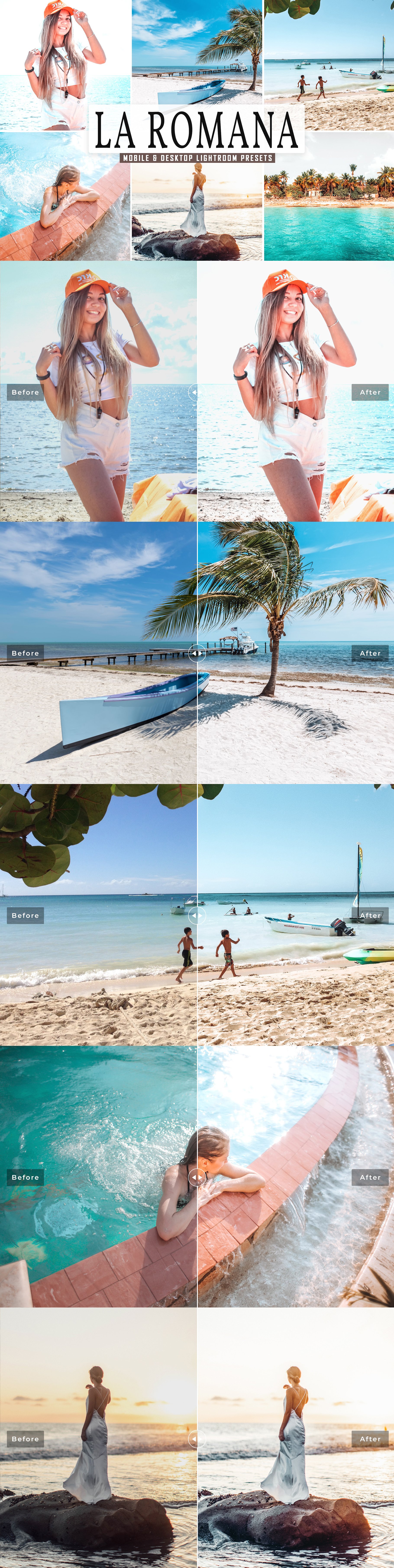 La Romana Lightroom Presets Packcover image.