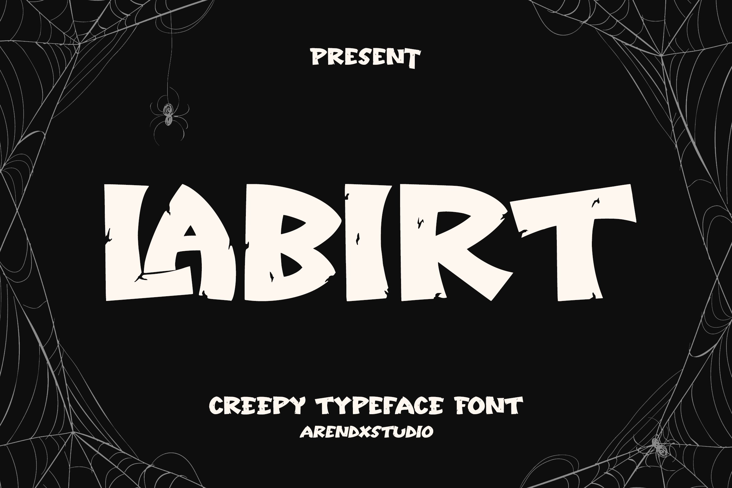 Labirt - Creepy Typeface Font cover image.