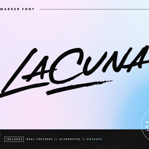 Lacuna Marker Font cover image.