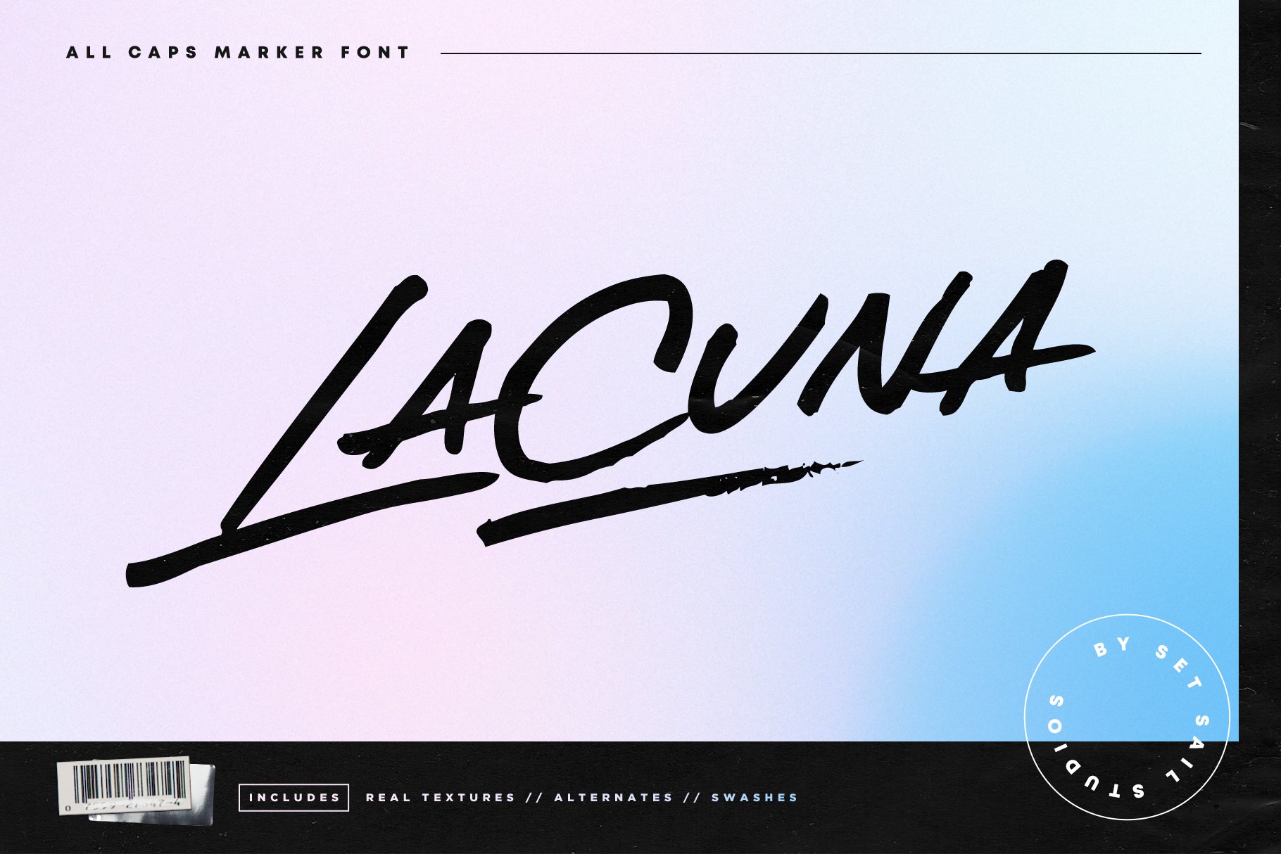 Lacuna Marker Font cover image.