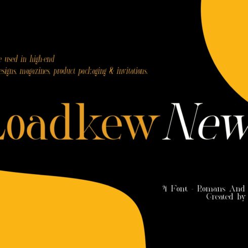 Loadkew Modern Serif Typeface cover image.