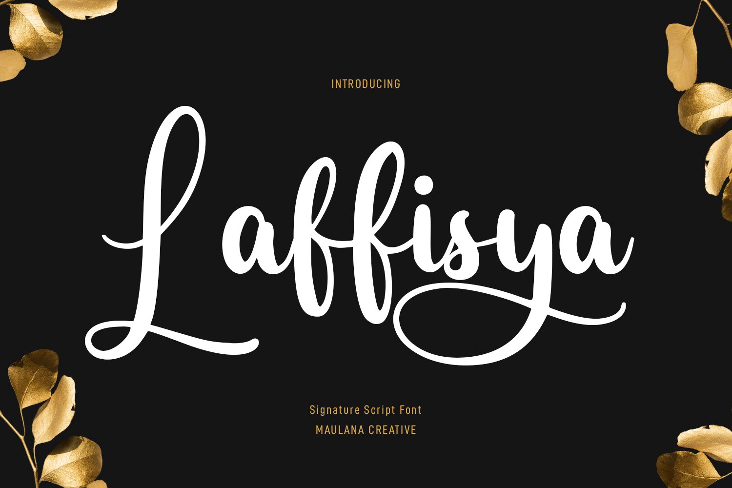 Laffisya Beauty Script Font cover image.