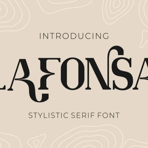 Lafonsa - Stylistic Serif Fontcover image.