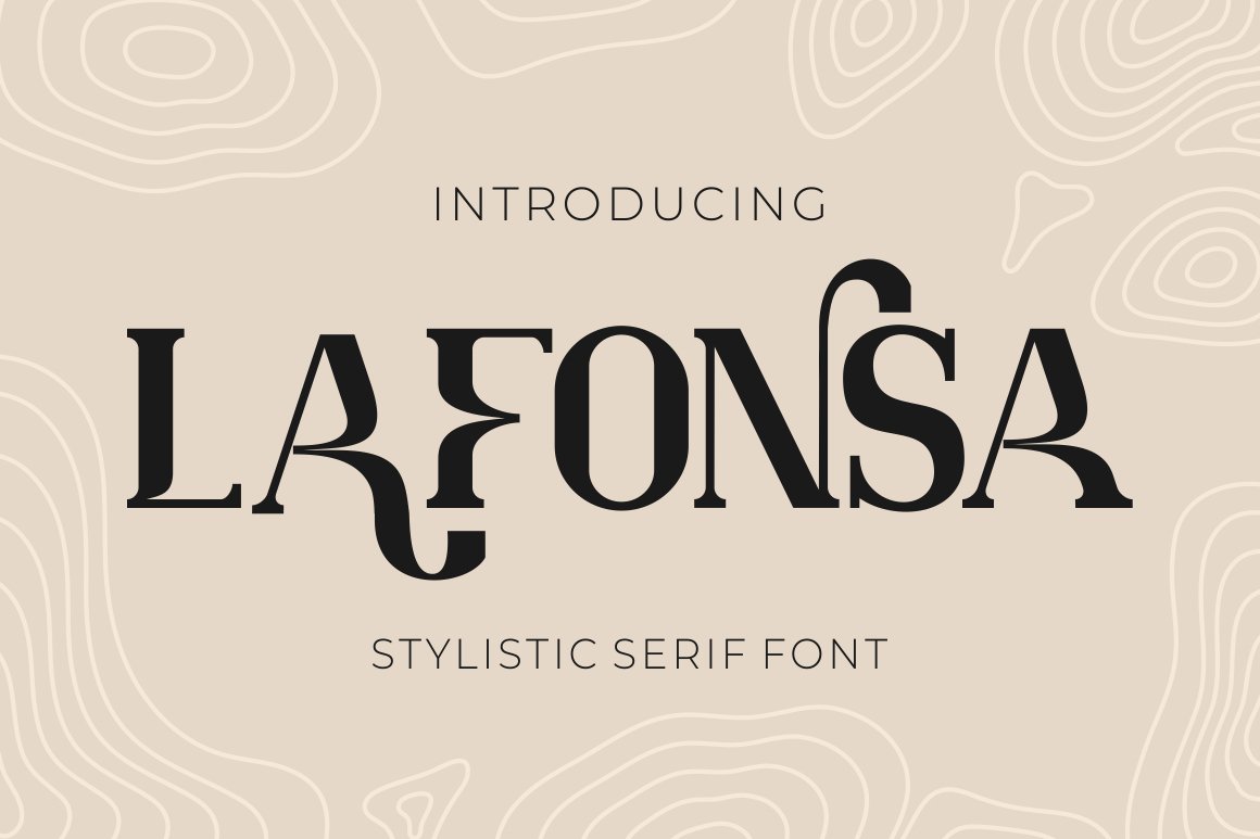 Lafonsa - Stylistic Serif Fontcover image.