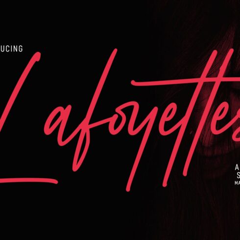 Lafoyettes Signature Script Font cover image.