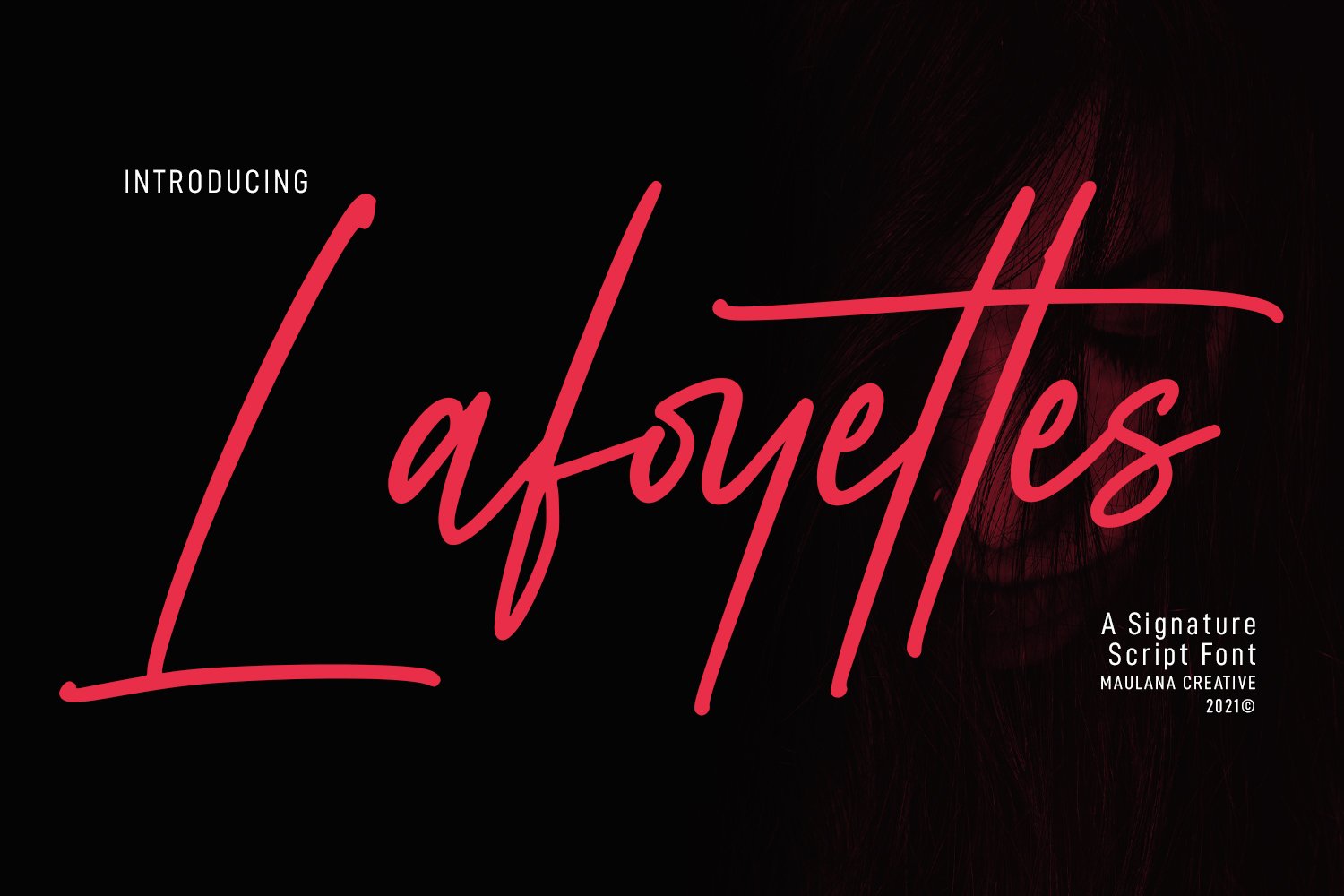 Lafoyettes Signature Script Font cover image.