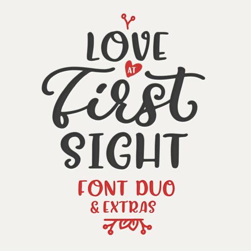 Love At First Sight Font Duo &Extras cover image.