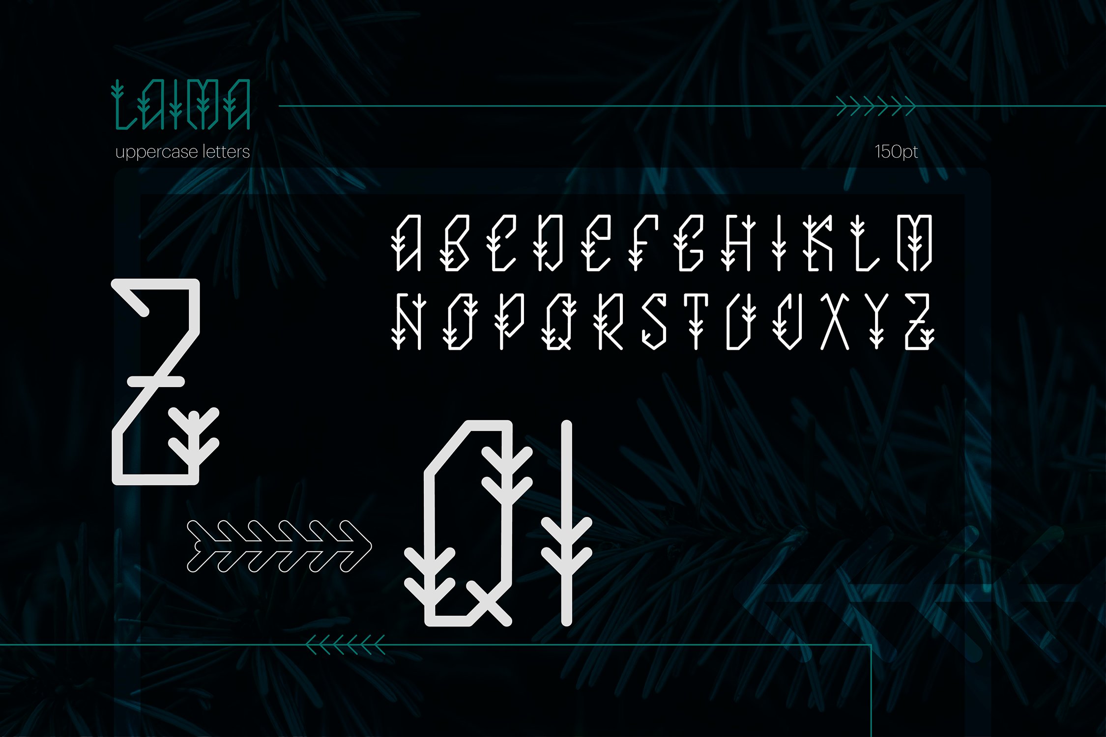 Laima Ethnic Font preview image.