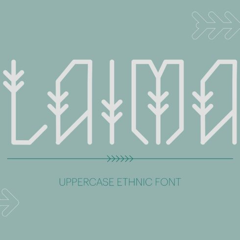 Laima Uppercase Ethnic Font cover image.