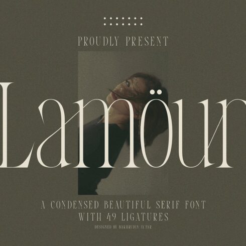 Lamour | Modern Cool Serif cover image.