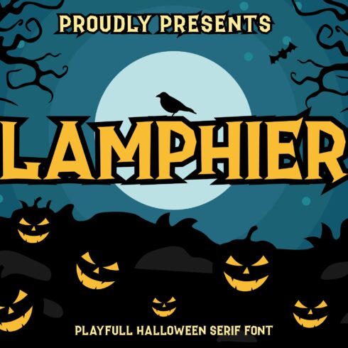 Lamphier Horror Display Font cover image.