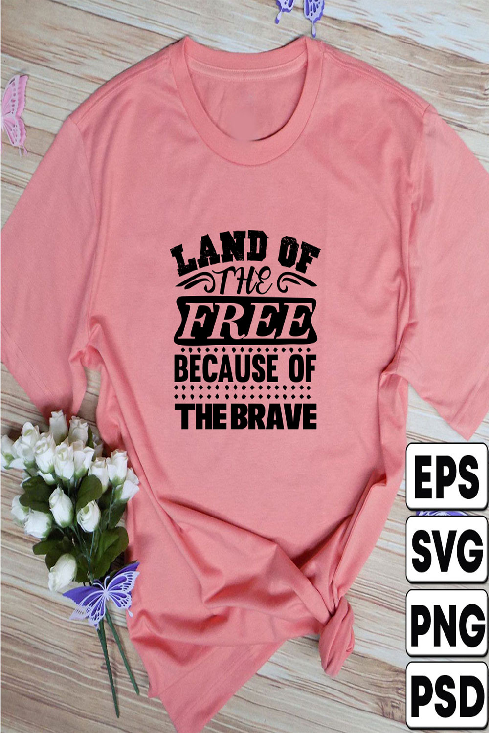 Land of the free because OF THE Brave pinterest preview image.