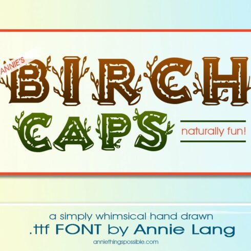 Annie's Birch Caps Font cover image.