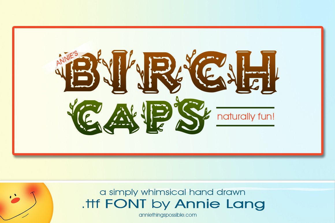 Annie's Birch Caps Font cover image.