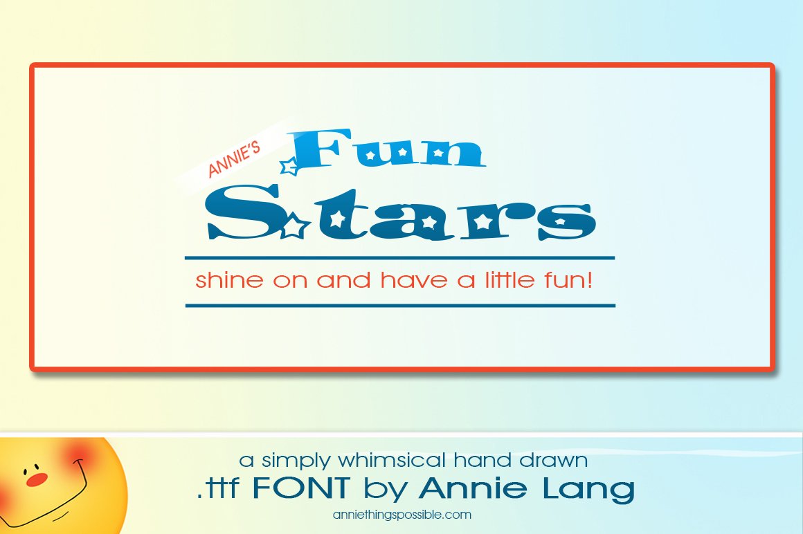 Annie's Fun Stars Font cover image.