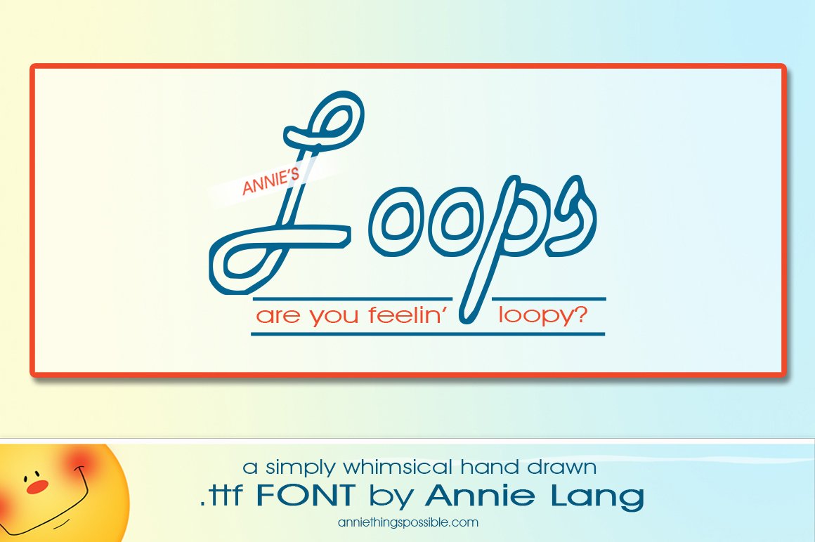 Annie's Loops Font cover image.