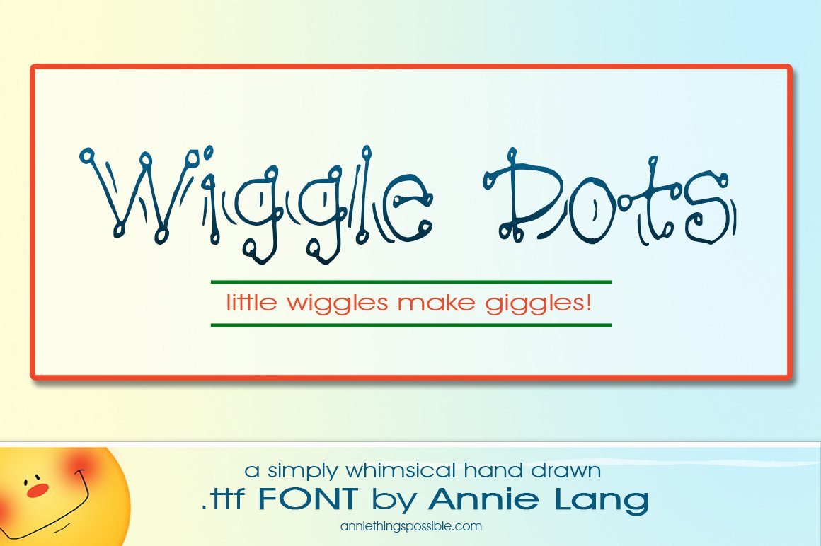 Annie's Wiggle Dots Font cover image.