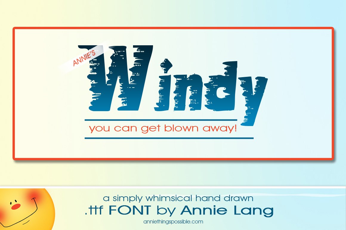 Annie's Windy Font cover image.