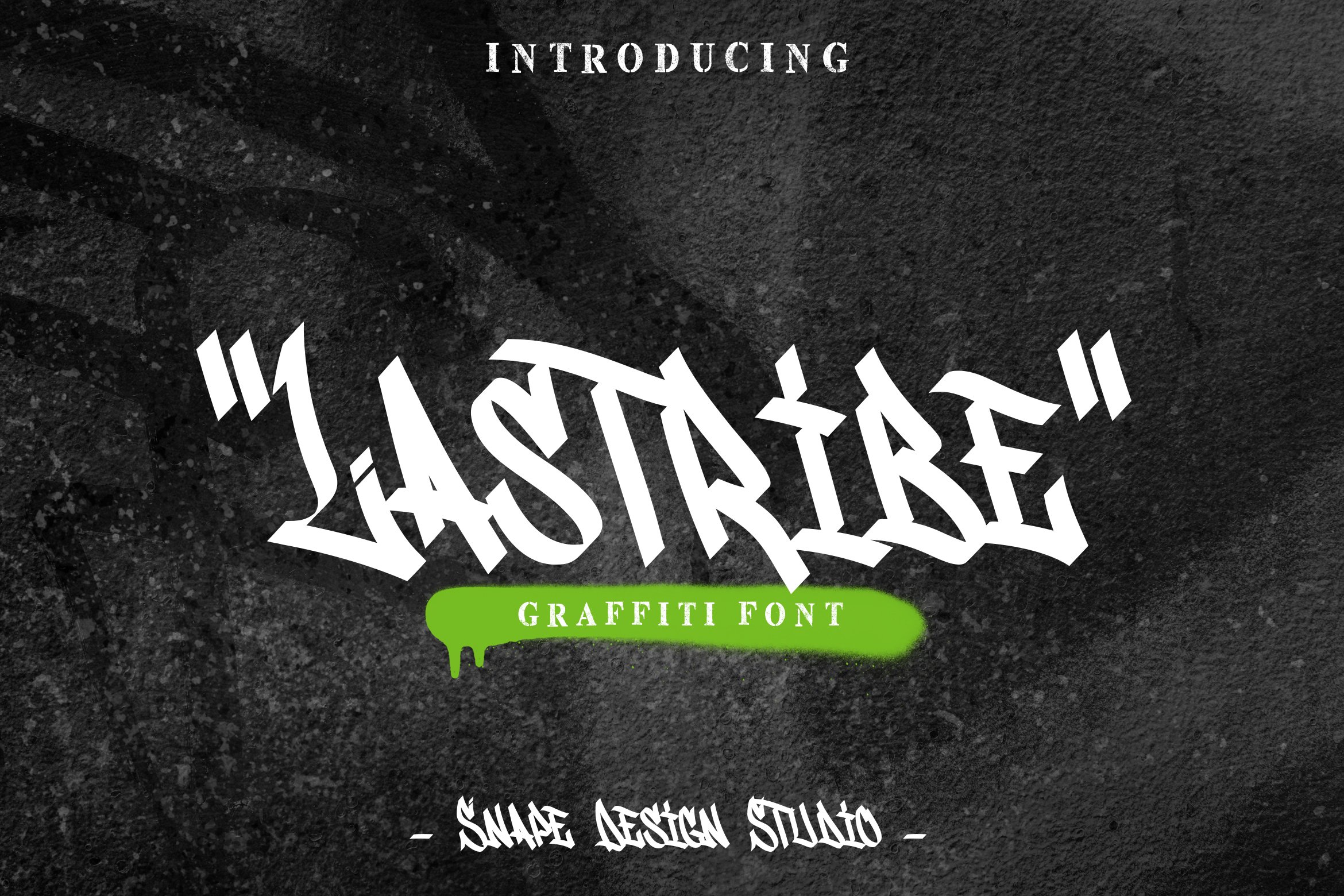 Lastribe - Graffiti Font cover image.